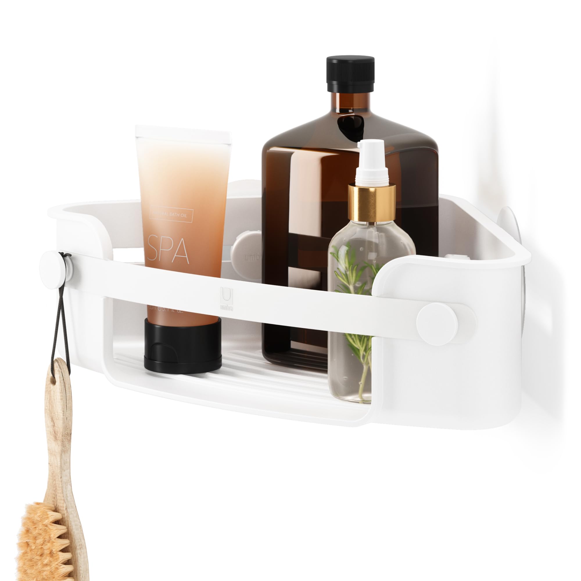 アブラ様 Amazon.co.jp: 【公式】umbra フレックス アドヒーシブ コーナービン